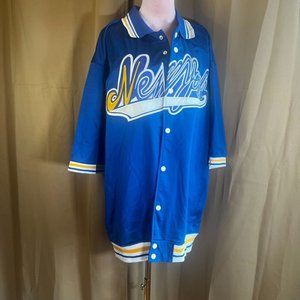 Mens Mens  Embroidered New York Light Bomber Jacket  Yellow, Blue, White Size XL